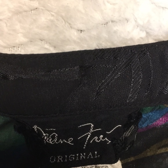 Vintage 80’s Diane Tres Georgette dress w/ matching scarf- women’s - Picture 2 of 13